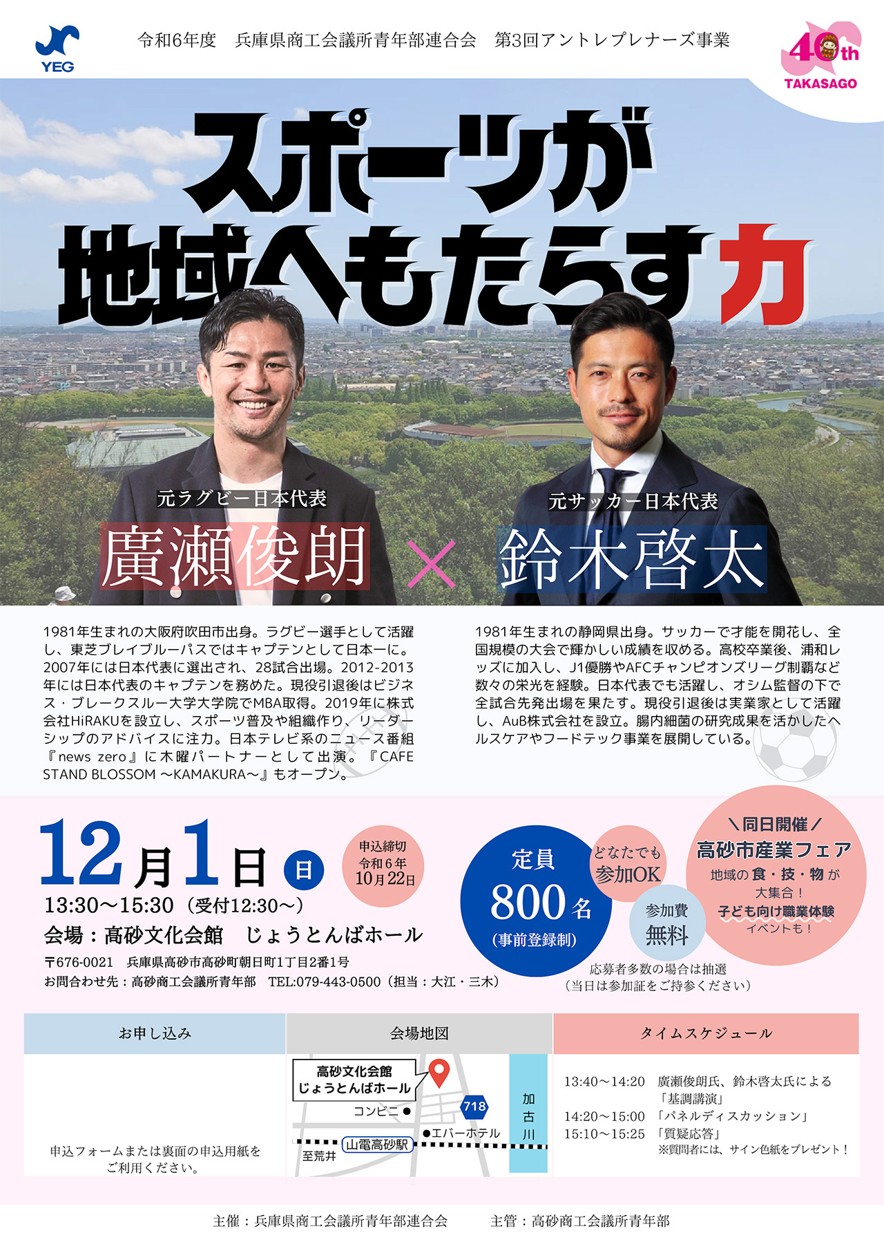 令和6年度兵庫県商工会議所青年部連合会　第3回アントレプレナーズ事業 スポーツが地域へもたらす力